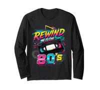 Rewind Me to the 80’s Retro Videocassette Nostalgia Meme Long Sleeve T-Shirt