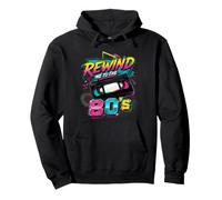 Rewind Me to the 80’s Retro Videocassette Nostalgia Meme Pullover Hoodie
