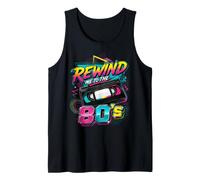 Rewind Me to the 80’s Retro Videocassette Nostalgia Meme Tank Top