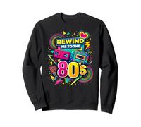 Rewind Me to the 80s Vintage Nostalgia Retro Videocassette Sweatshirt