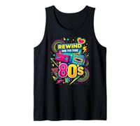 Rewind Me to the 80s Vintage Nostalgia Retro Videocassette Tank Top