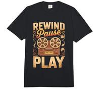 Rewind Pause Play Videographer Filmmaker Comfort Colors Adult Heavyweight T-Shirt