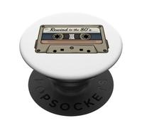 Rewind to the 80s Vintage Mixtape Retro Design 80's PopSockets Adhesive PopGrip