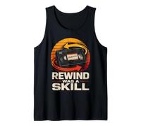 Rewind was A Skill VHS Tape 80s 90s Retro Tank Top