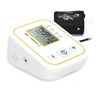 Rewing Blood Pressure Monitor CE Approved UK, Rechargeable Upper Arm Blood Pressure Machines for Home Use wiht Voice Broadcasting Accurate LED Display Heart Rate Detection 2x100 Records, Cuff 22-48cm