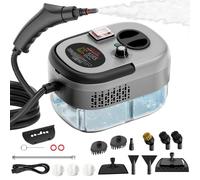 Rewing Steam Cleaner Handheld Steam Cleaner 1.2L Water Tank, 15s Fast Heating, with 14 Accessories, for Multi-Surface Stain Removal, Perfect for Stain Removal, Car, Sofa (Gray)