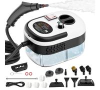 Rewing Steam Cleaner Handheld Steam Cleaner 1.2L Water Tank, 15s Fast Heating, with 14 Accessories, for Multi-Surface Stain Removal, Perfect for Stain Removal, Car, Sofa (White)