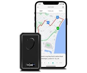 REWIRE 104N 4G Magnetic GPS Vehicle Tracker - Portable 24/7 Real-Time Vehicle Tracker for Car, Truck, Van | Easy to Install | Up to 21 Day Tracking Battery Life | Low-Cost Monthly Subscription