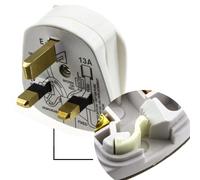 kenable Rewireable Quick Fit 3 Pin UK Mains Plug Fitted with 13A Amp Fuse White