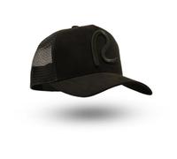 Rewired Suede R Trucker Cap - Midnight Black