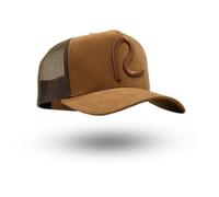 Rewired Suede R Trucker Cap - Rich Chestnut