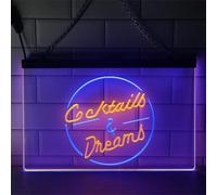 REWIS Cocktails & Dream LED Neon Signs