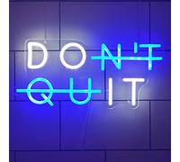 REWIS Don't Quit, Do It LED Neon Sign, Custom Plug-In Powered Neon Lights with Dimmer, for Game Room Office Gym Wall Hanging Dimmable Decoration,40x20cm