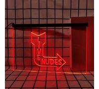 REWIS Live Dancer LED Neon Signs, USB Powerd Bluetooth Dimming Colorful Flowing Neon Lights, for Nightclub Bar Wall Hanging Luminous Decor,A,30x20cm