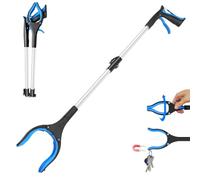 REWKCY 32"/83cm Grabber Stick Lightweight Litter Pickers Reacher Tool Blue