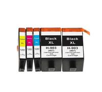 REwNXA 5 Pack Compatible Ink Cartridges For 903XL Designed For Pro 6950 6960 6970 6975 Printers