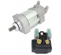 REwNXA Starter Motor And Relay Compatible With Motorcycle Models 2007 2008 R1 YZFR1 YZF-R1 Replacement Parts 4C8-81890-00 4C8-81890-01 4C8-81890-02