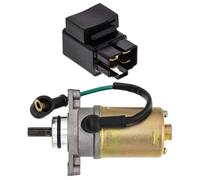 REwNXA Starter Motor Solenoid Kit Compatible With 1985 To 1988 Badger 80 YFM80 ATV Parts 29U-81950-93-00 55X-81800-51-00