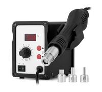 Rework Station Hot Air Gun, Digital Solder Soldering Stations Iron Holder, Temperature Range 100-500°C, with 3 Nozzles, for Desoldering Tool