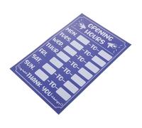 Rewritable Business Hours Sign Sticker for Store Opening Hours