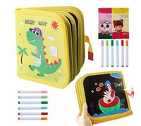 Rewritable Notebook with Markers, Drawing Pad | Portable Notebook - For Kindergarten Children Girls Preschool Homeschooling School Travel Waiting Room Birthday Holiday