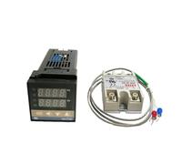 REX-C100 Digital PID Thermostat Temperature Controller digital REX-C100 40A SSR Relay/K Thermocouple Probe/heat sink(Set2)