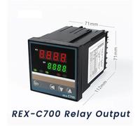 REX-C100 PID Temperature Controller 220v 400 Degree Digital Thermostat Output K Type Thermocouple 1Pcs(C700 Relay Output)