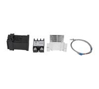 REX-C100 PID Temperature Controller Kit with 40A SSR, K-Type Probe and Heat Sink for Industrial Heating Systems