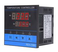 REX C900 PID Digital Temperature Controller, RELAY SSR Output Mechanical Control Switch Conditioner Industrial Control Components 0-400℃ with Fixing Screw, for Industrial Applications