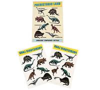 Rex International 28047 - Set of Tattoos Dinosaurs | temporary tattoos, kids tattoos, skin art decals, fake ink body decor, fun party favors, safe transfers