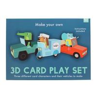 Rex London 3D Card Craft playset - Animal Automobiles
