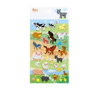Rex London 3D Puffy Stickers - Farm Animals