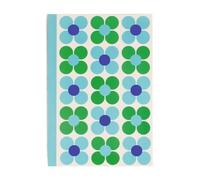 Rex London A5 Lined Notebook - Blue and Green Daisy
