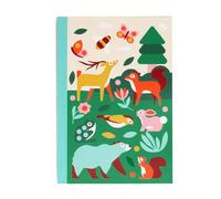 Rex London A5 Lined Notebook - Woodland