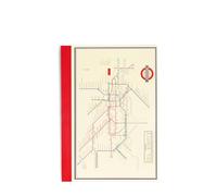 Rex London A6 Lined Notebook - Tfl Heritage Tube Map
