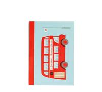 Rex London A6 Lined Notebook Tfl Routemaster Bus pocket pad. Red commuter
