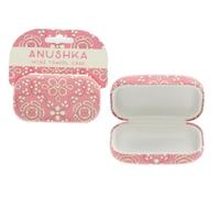 Rex London Anushka Mini Travel Case, Hard Shell Makeup Bag, Small Carry Case for Accessories, Tech Pouch, Cable Organiser Bag, Portable Pouch, Bags & Cases, Travel Organiser, Stylish Pattern.