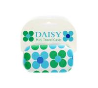 Rex London Blue and Green Daisy Mini Travel Case, Hard Shell Makeup Bag, Small Carry Case for Accessories, Tech Pouch, Cable Organiser Bag, Portable Pouch, Bags & Cases, Travel Organiser.