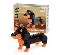 Rex London Build your own dog model brick kit - Sausage dog