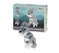 Rex London Build your own dog model brick kit - Schnauzer