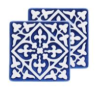 Rex London Ceramic coasters (set of 2) - Blue