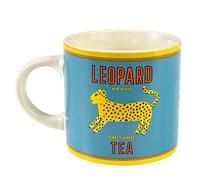 Rex London - Ceramic Mug for Him or Her Dishwasher Safe - 350ml - Leopard