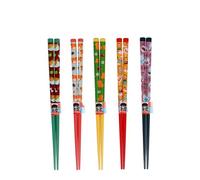 Rex London Children's Bamboo Chopsticks (Pack of 5 Pairs) - Super Cute Animals