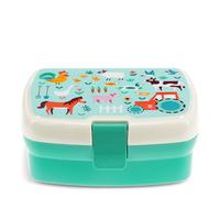 Rex London Children's Lunch Box with Tray - Farmyard