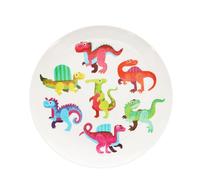 Rex London Children's Melamine Plate - Baby Dinos