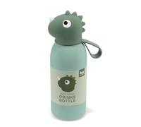 Rex London Children's water bottle (stainless steel, 350ml) - Dinosaur | kids, children drink bottle
