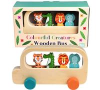 Rex London Colourful Creatures Wooden Bus