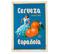 Rex London Cotton tea towel - Cerveza Española