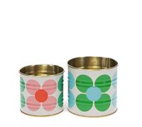 Rex London Daisy Storage Tins Set of 2 - Vintage Kitchen Accessories, Mini