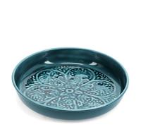 Rex London Enamel Trinket Dish (17.5cm) Blue, Cute Room Decor, Home Jewellery Stand, Bedroom Holder, Key Bowl, Small Gift for Her, Birthday Present, Decorative Storage Tray, Cobalt.